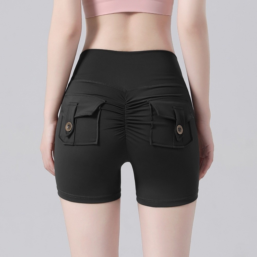 Breathable High Waist Peach Butt Shorts Push Up Scrunched Butt Fitness Shorts For Yoga And Exercise 6