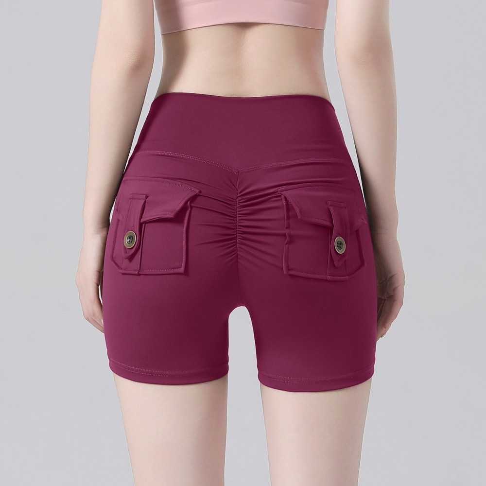 Breathable High Waist Peach Butt Shorts Push Up Scrunched Butt Fitness Shorts For Yoga And Exercise 10