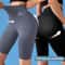 High Waist Yoga Pants Women, Fashion Polyester Fibre Thin Five-cent Slim Fit Elastic Push Up Shorts