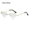 Rimless Sun Glasses For Women Retro Diamond Shaped Halloween Glasses Triangle Sunglasses Rave Party 6