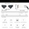 Rimless Sun Glasses For Women Retro Diamond Shaped Halloween Glasses Triangle Sunglasses Rave Party 5