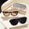 Monoblock Semi-round Sunglasses for Women, Outdoor Designer Oversized Sun Glasses, Half Frame Eyewear for Women & Men