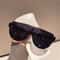 Monoblock Semi-round Sunglasses for Women, Outdoor Designer Oversized Sun Glasses, Half Frame Eyewear for Women & Men