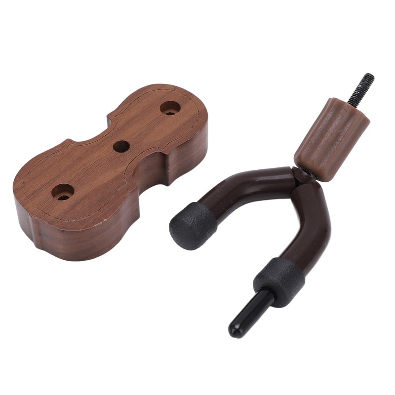 Violin Hanger, Wood Violin Wall Mount, Violin Shaped Storage & Display, Bow Holder With Hook