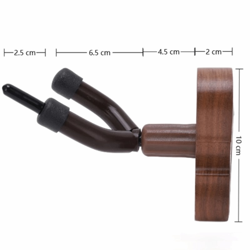 Violin Hanger, Wood Violin Wall Mount, Violin Shaped Storage & Display, Bow Holder With Hook