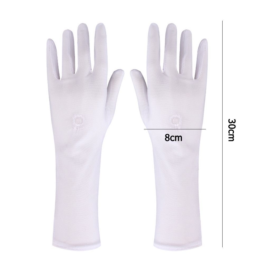 Sunscreen Gloves, Anti UV Driving Gloves, Elastic Mid-long Slip Resistant Etiquette Gloves