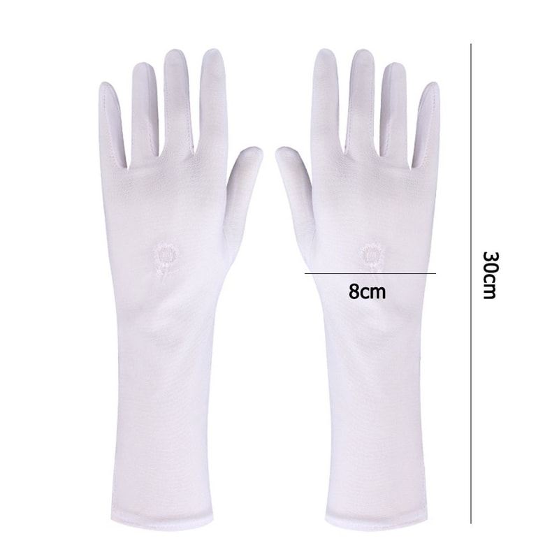 Sunscreen Gloves, Anti UV Driving Gloves, Elastic Mid-long Slip Resistant Etiquette Gloves