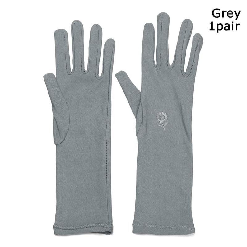 Sunscreen Gloves, Anti UV Driving Gloves, Elastic Mid-long Slip Resistant Etiquette Gloves