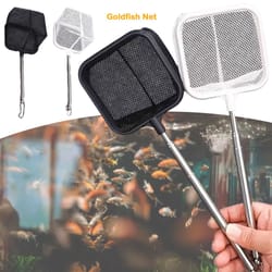 telescopic shrimp net, long handle goldfish net, white extendable fish nets