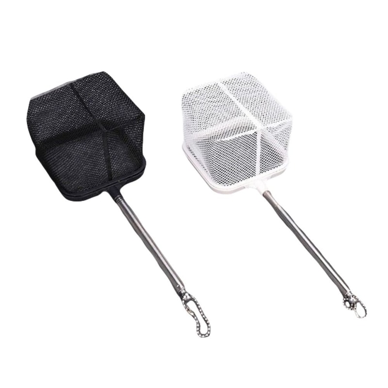 Telescopic Shrimp Net, Long Handle Goldfish Net, White Extendable Fish Nets