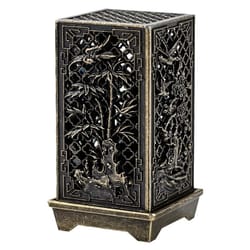 incense burners, square vertical incense burner small, xiangyun alloy holder for indoor aromatherapy