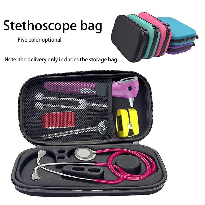 Stethoscope Storage Bag Wearresistant Mesh Bags Organizer Shockproof Safe For Home Use Black 0