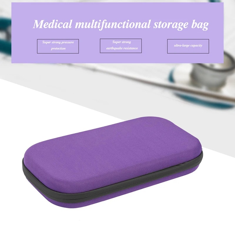 Stethoscope Storage Bag Wearresistant Mesh Bags Organizer Shockproof Safe For Home Use Black 3