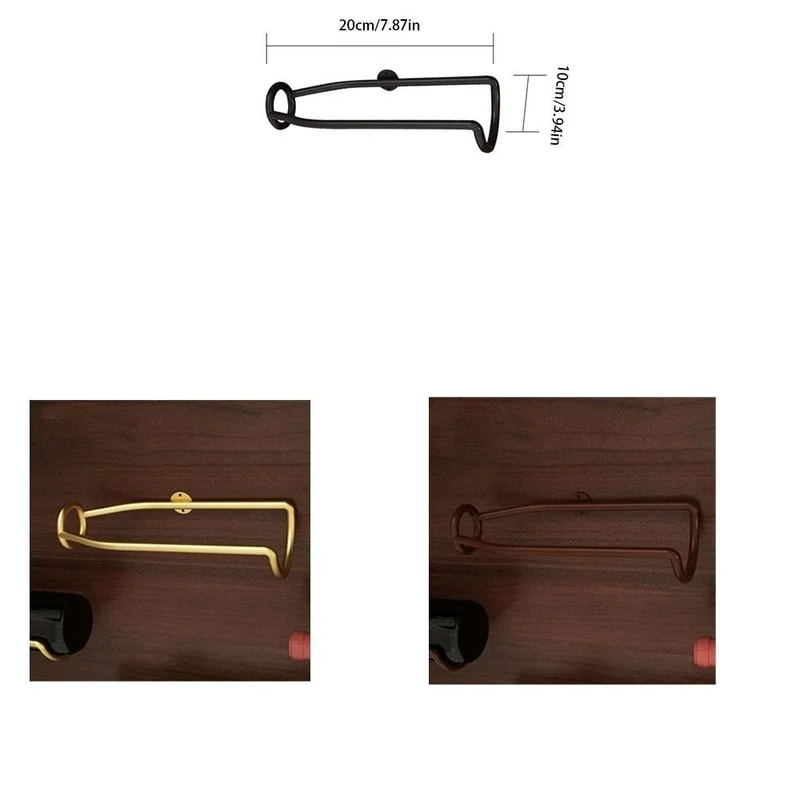 Wall Mounted Single Decorative Wine Rack, European Style Suspension Frame, Creative Wine Display Rack