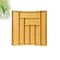 Wooden Adjustable Cutlery Tray, Bamboo Drawer Divider Organizer, Expandable Kitchen Storage