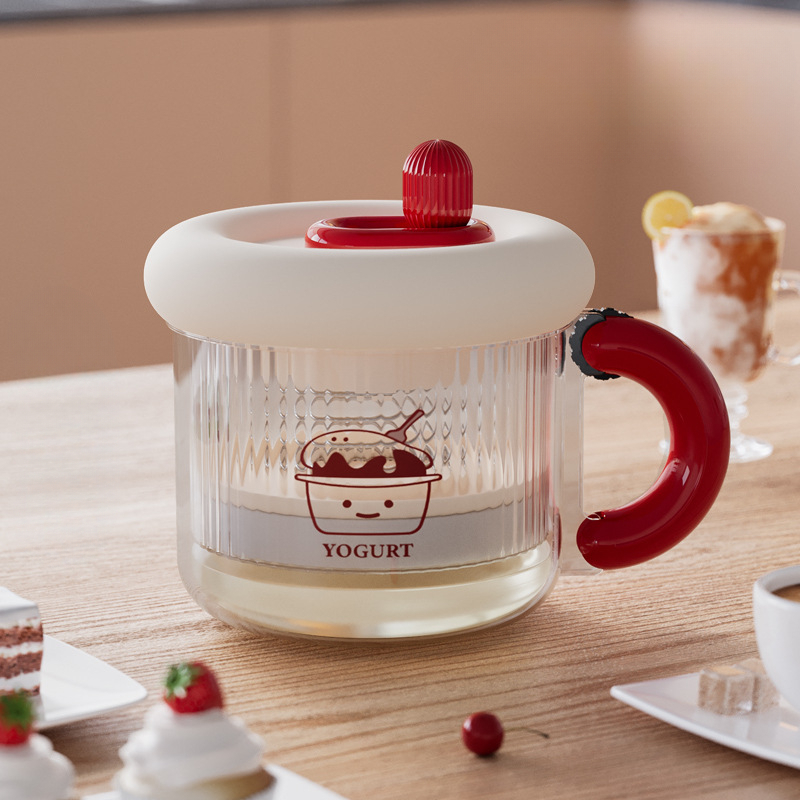 Self-Cooling Greek Yogurt Filter, Dry Whey Separator, Yogurt Maker Bowl Filter with Gauze