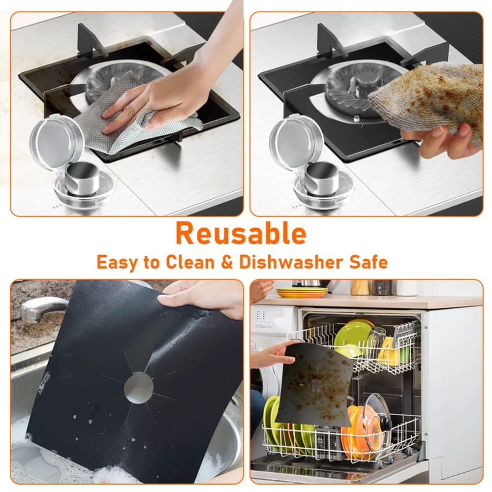Gas Stove Protector Cover Stovetop Liner Mat Kitchen Accessories Cooker Cover 4