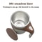 Magnetic Rotating Electric Lazy Coffee Stirring Cup, Stainless Steel Auto Stirring Milk Cup Mark Cup