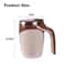 Magnetic Rotating Electric Lazy Coffee Stirring Cup, Stainless Steel Auto Stirring Milk Cup Mark Cup