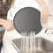 Heat-Resisting Silicone Kitchen Splatter Screen, Drain Board Cover, Frying Pan Lid with Handle