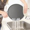 Heat-Resisting Silicone Kitchen Splatter Screen, Drain Board Cover, Frying Pan Lid with Handle