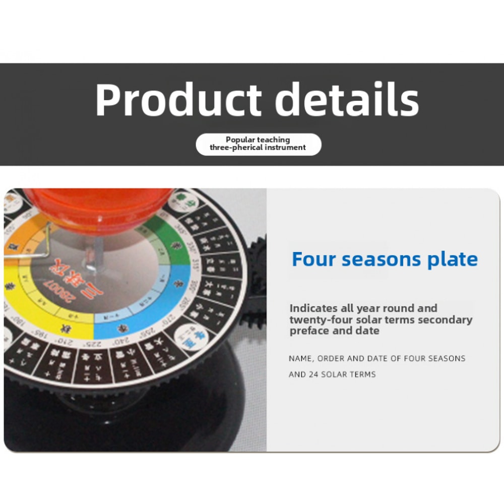 Space-Themed Hand-Cranked Solar System Motion Model, Unique Desk Decor with Rotating Planets