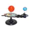 Space-Themed Hand-Cranked Solar System Motion Model, Unique Desk Decor with Rotating Planets