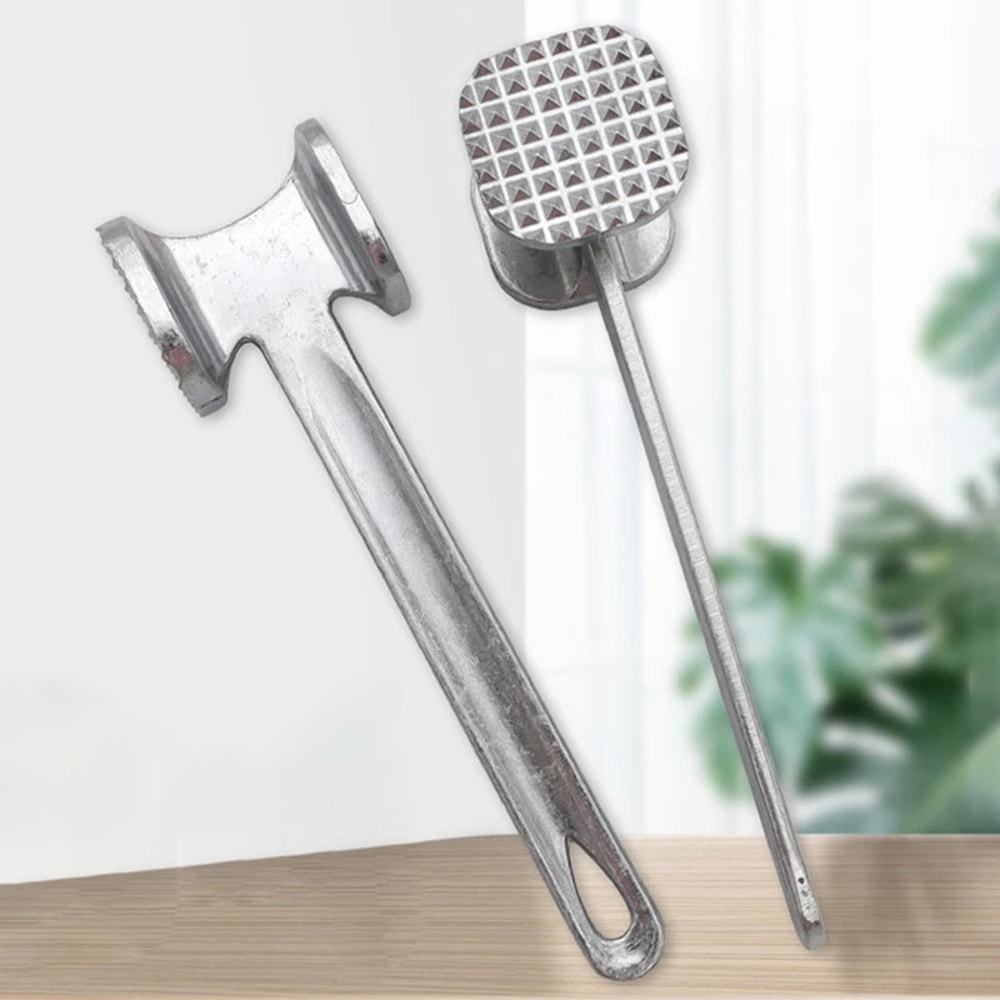 Heavy Duty Household Aluminum Alloy Steak Mallet DoubleSided Tenderizer Tool 0