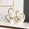Luxury HeartShaped Minimalist Decor For Living Room Wine Bar TV Cabinet 0