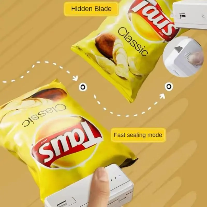 Portable Mini Food Packaging Sealing Machine USB Charging Kitchen Sealing Machine 2