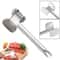 Double-Sided Meat Hammer with Aluminum Alloy, Steak Hammer, Loose Beef Tenderizer, Kitchen Accessory