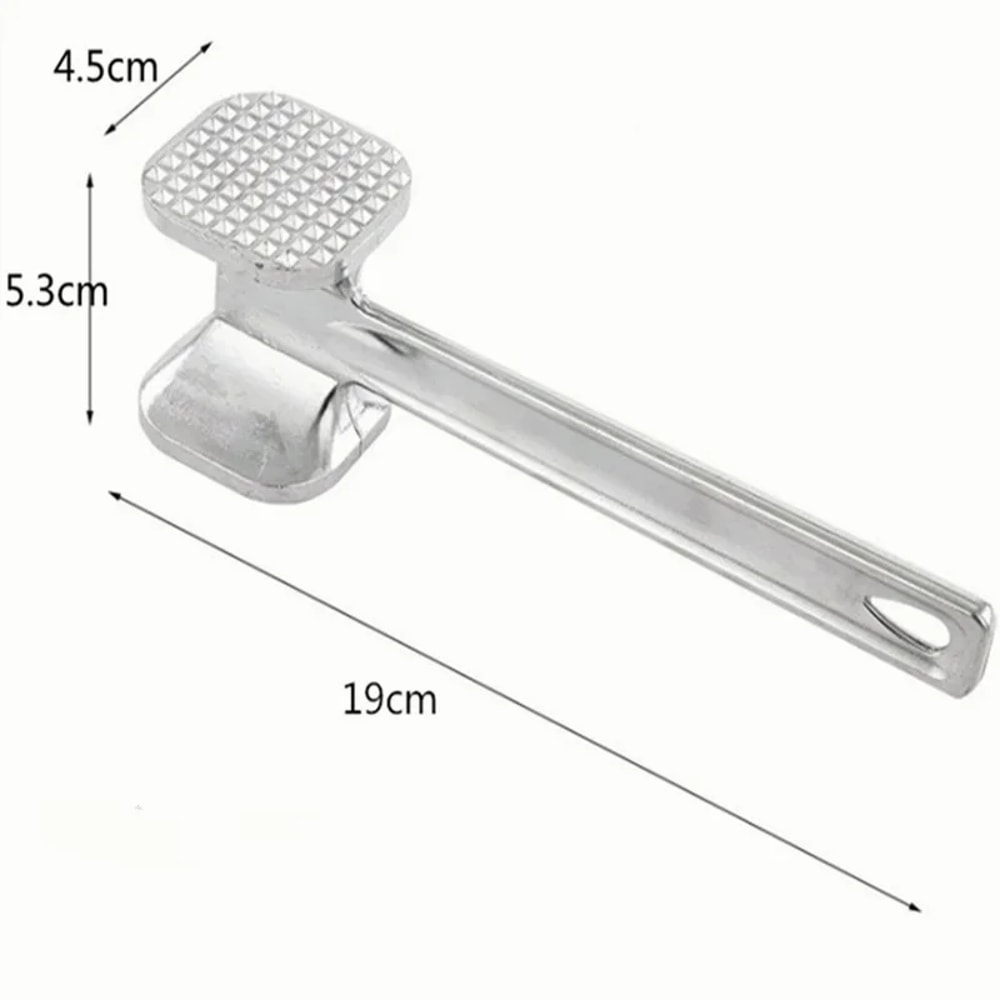 Double-Sided Meat Hammer with Aluminum Alloy, Steak Hammer, Loose Beef Tenderizer, Kitchen Accessory