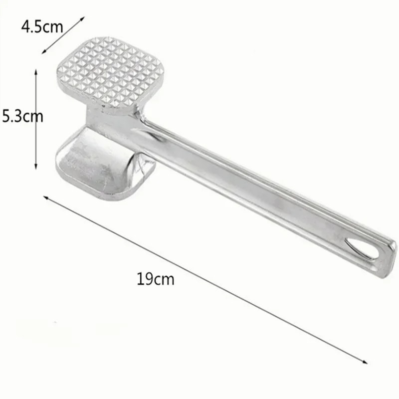 Double-Sided Meat Hammer with Aluminum Alloy, Steak Hammer, Loose Beef Tenderizer, Kitchen Accessory