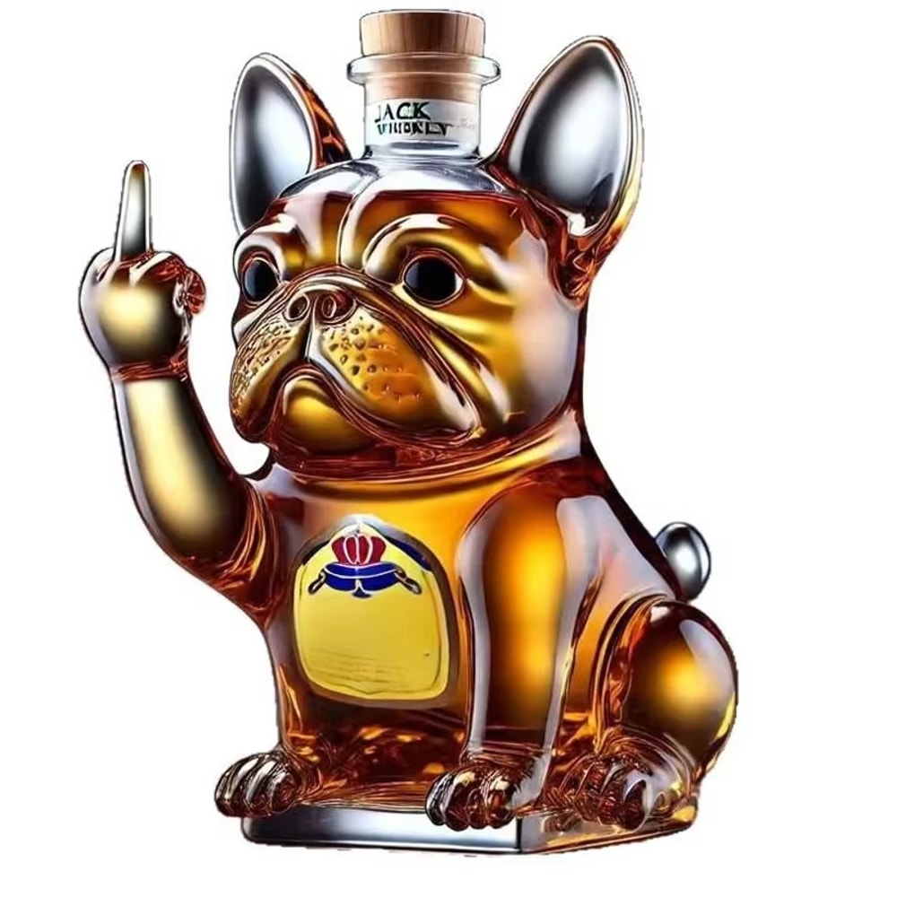 Whiskey Decanter For Pranks Funny French Bulldog Bottle Statue Home Office Decor Wine Cocktail Dec 6