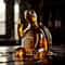 Middle Finger Whiskey Glass Decanter, Duck Turtle Dog, Glass Whiskey Bottle Statue Decoration for Home Bar Office