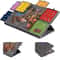 Portable Organizer for Unfinished Puzzles, Foldable Puzzle Mat With Sorting Trays Felt Jigsaw Puzzle Storage Mat