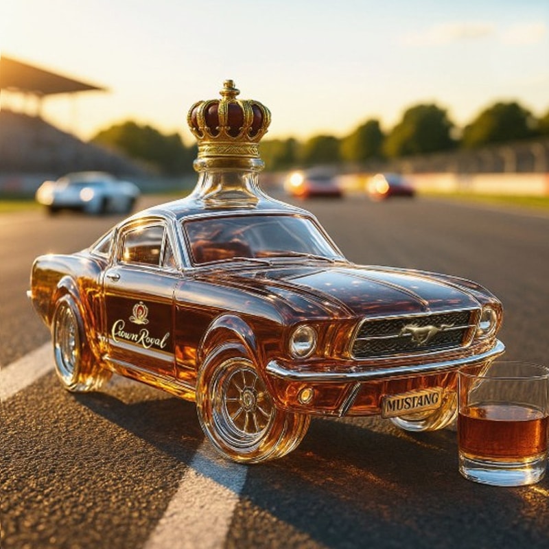 Creative Police Car Whiskey Decanter, Auto Model Wine Glass Set, Bottle Home Decor Gift