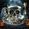 Gothic Skull Crusher Coffee Mug, Stylish Resin Bonehead Design, Skeleton Head Mugs for Collectors