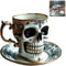 Gothic Skull Crusher Coffee Mug, Stylish Resin Bonehead Design, Skeleton Head Mugs for Collectors