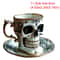 Gothic Skull Crusher Coffee Mug, Stylish Resin Bonehead Design, Skeleton Head Mugs for Collectors