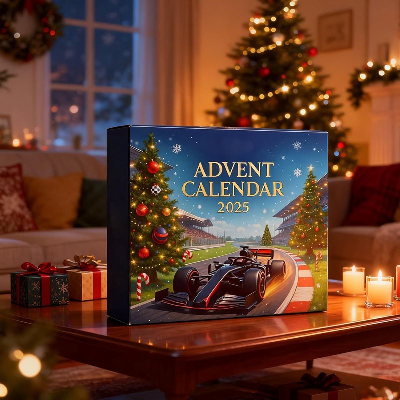 Christmas Arrival Calendar Countdown Fourwheel Drive Racing Car Surprise Blind Box Tree Pendant 3