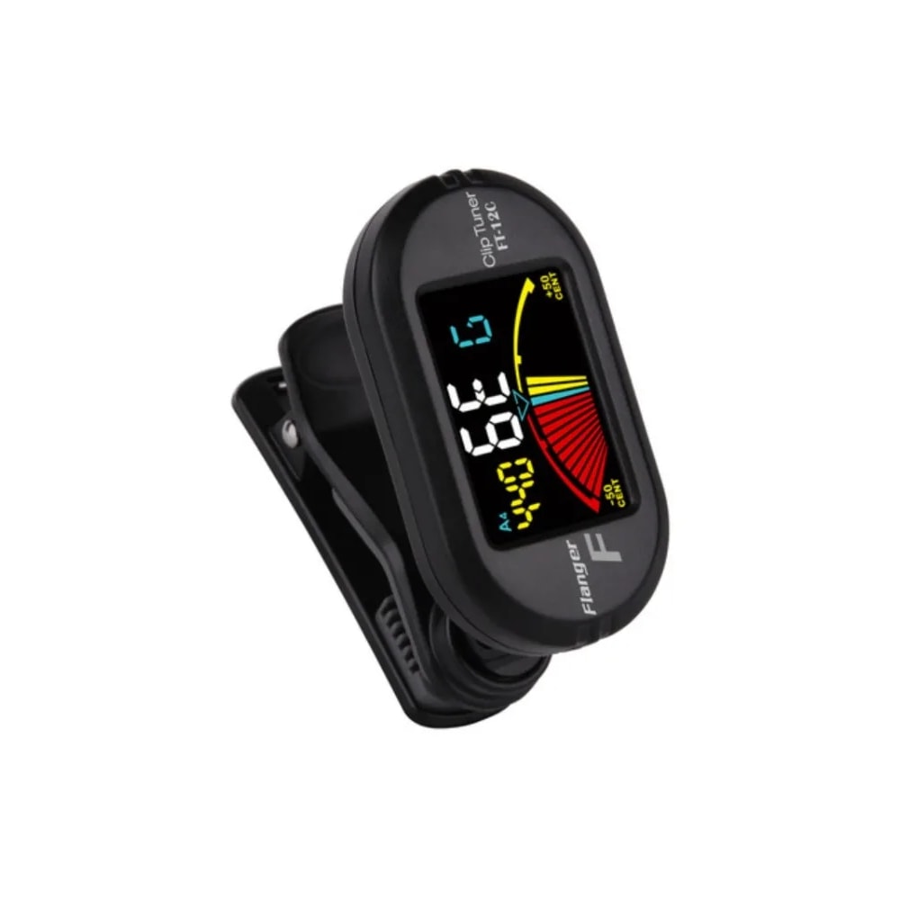 Tuner with Clip Mount Display, Colorful Screen Chromatic Tuner for Guitar, Bass, Ukulele, Violin Accessories