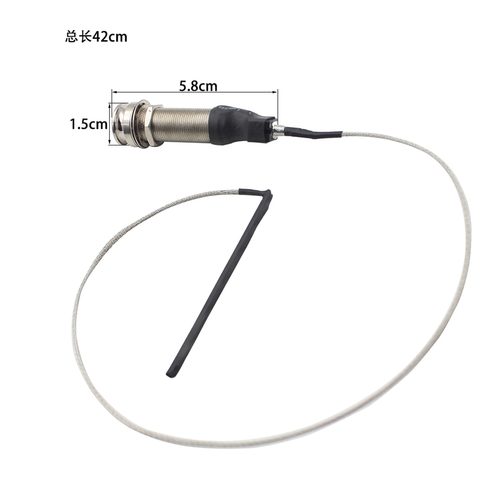 Ukulele Cylinder Acoustic Pickup Accessories, Portable Guitar Endpin Preamp Pickup, Bridge Saddle EQ Piezo Jack Socket