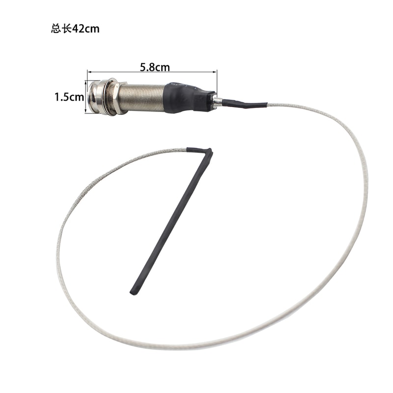 Ukulele Cylinder Acoustic Pickup Accessories, Portable Guitar Endpin Preamp Pickup, Bridge Saddle EQ Piezo Jack Socket