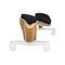 Multi-Adjustable Shoulder Rest with Wipe Cloth for Violin, Soft Sponge Pad