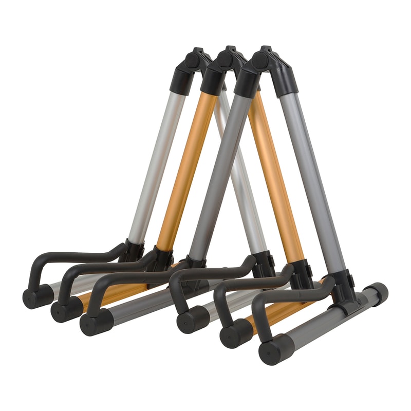 Professional Guitar Stand, Aluminum Alloy, Foldable A-Frame Musical Rack, Removable Guitar Accessories