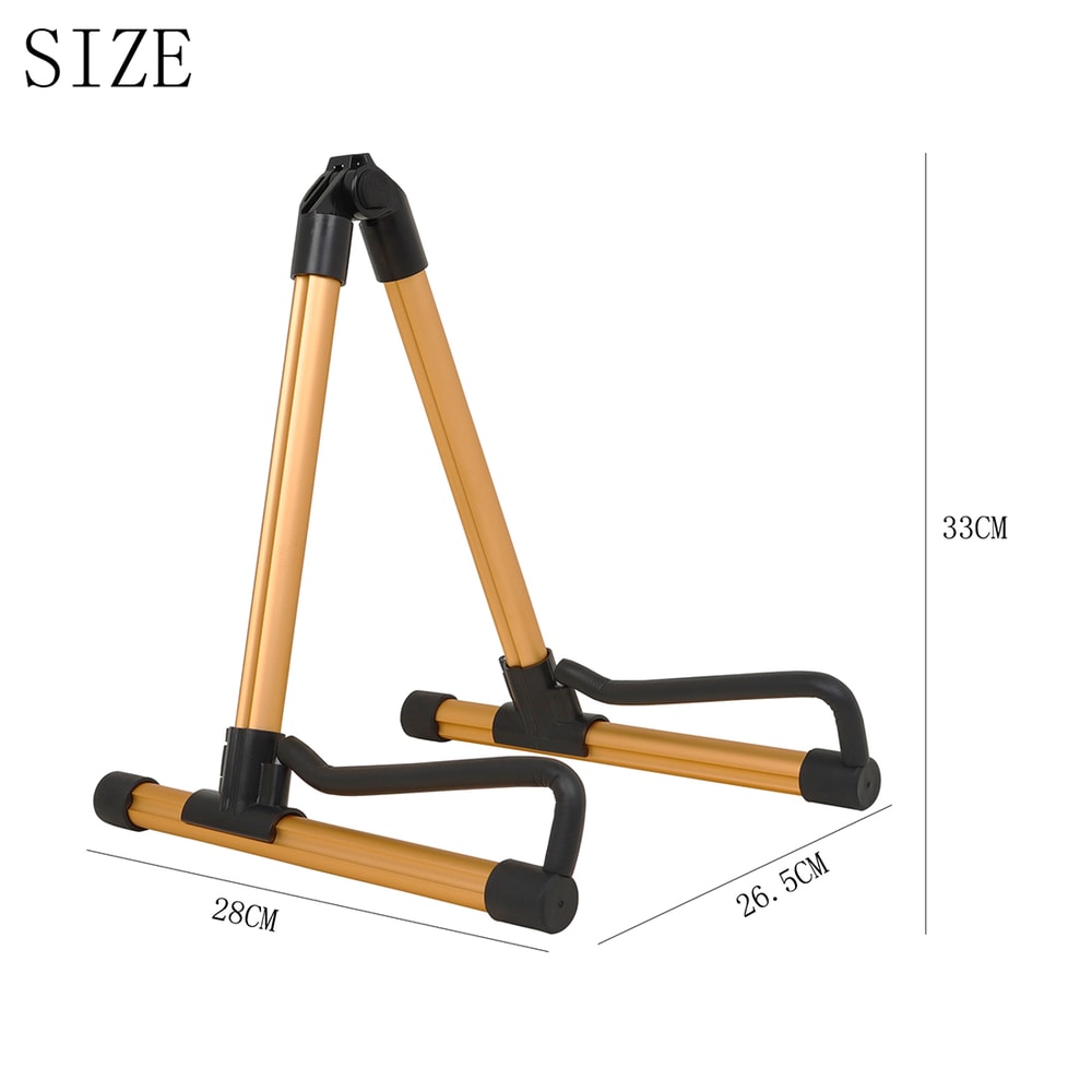 Professional Guitar Stand, Aluminum Alloy, Foldable A-Frame Musical Rack, Removable Guitar Accessories