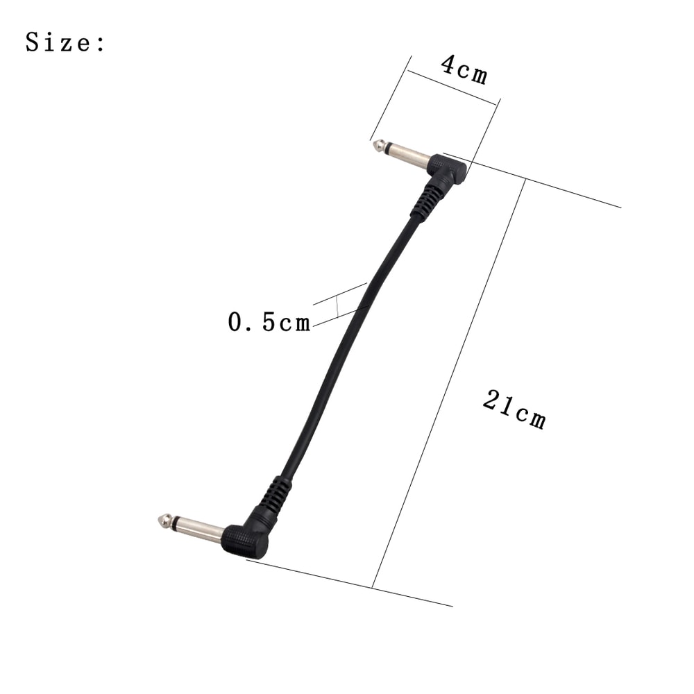 Audio Cable Beryllium Copper Link, Effect Pedal Cable Connecting Line Jack for Plucked Musical Instrument Accessories