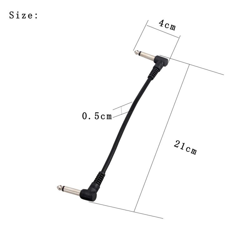 Audio Cable Beryllium Copper Link, Effect Pedal Cable Connecting Line Jack for Plucked Musical Instrument Accessories