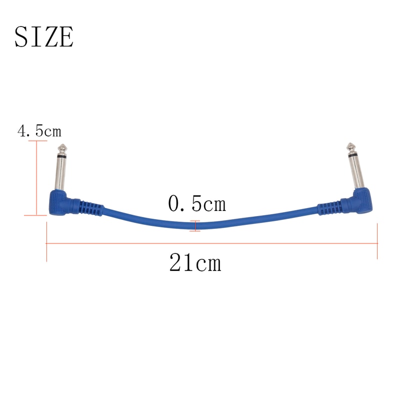 Audio Cable Beryllium Copper Link, Effect Pedal Cable Connecting Line Jack for Plucked Musical Instrument Accessories